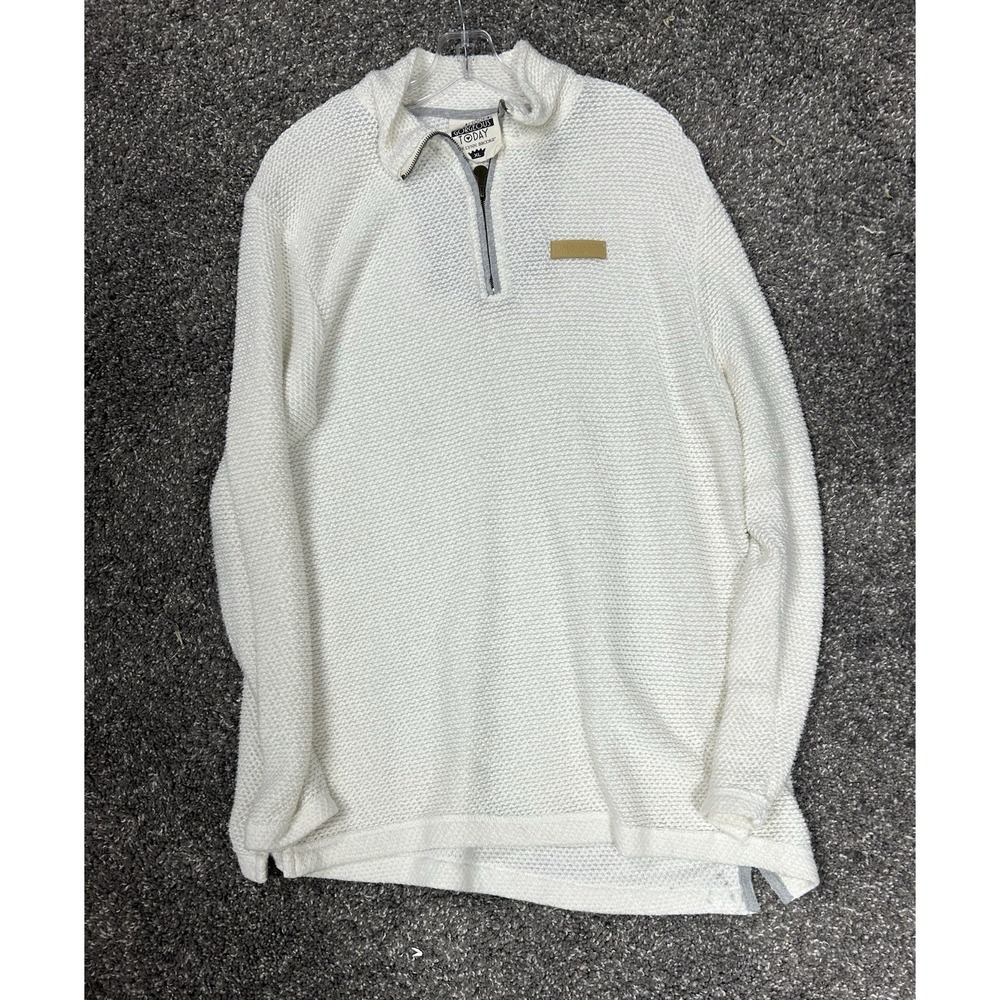 Jade Lynn Brooke Women's XL Off White 1/2 Zip Pullover (E2)